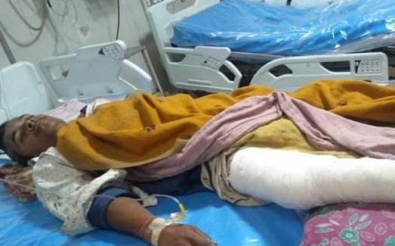 Terminated teacher was seriously injured in road mishap while going to join in Protest